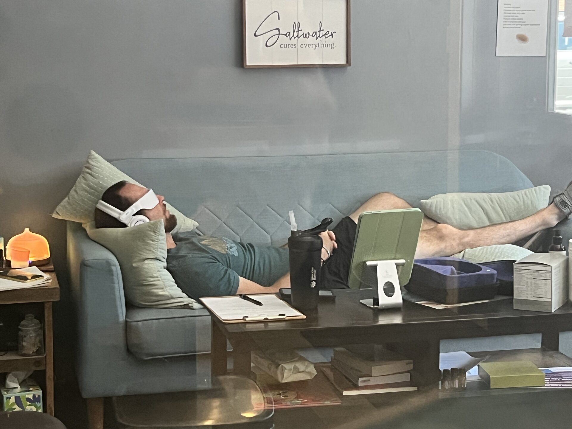 BrainTap neuro-wellness session at Sweet Dreams Salt Therapy